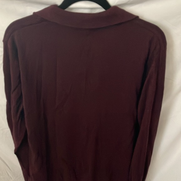 Selected: Maroon Cardigan Sweater- 100% cotton- zipper - Picture 12 of 16